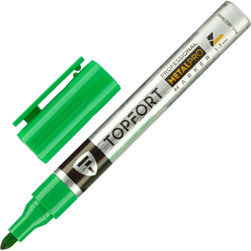 Маркер для металла TOPFORT MetalPro 1-3 мм зеленый 1827886 ZP1540