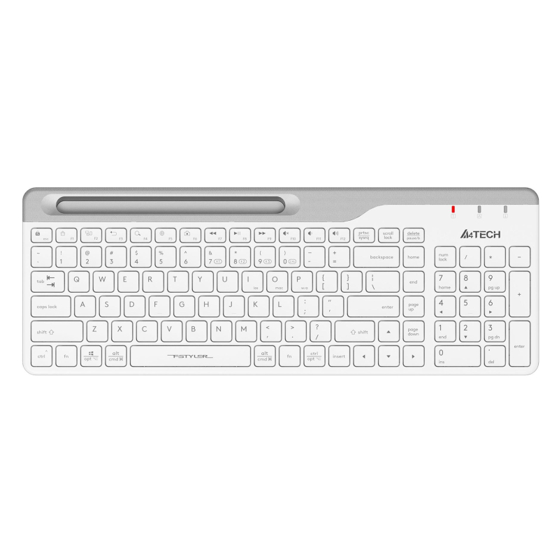 Клавиатура A4Tech Fstyler (FBK25 WHITE) белый/серый USB беспроводн/BT/Radio 1729899
