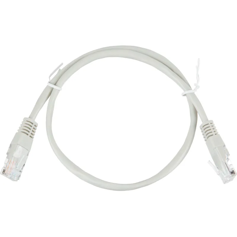 Патч-корд BigTech OPCC001 UTP CCA кат.5e/0.5м/литой/многожильн(серый) 1883269