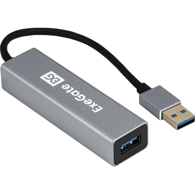 Концентратор USB хаб ExeGate (EX293981RUS) DUB-4 4-в-1 серебр 2185960
