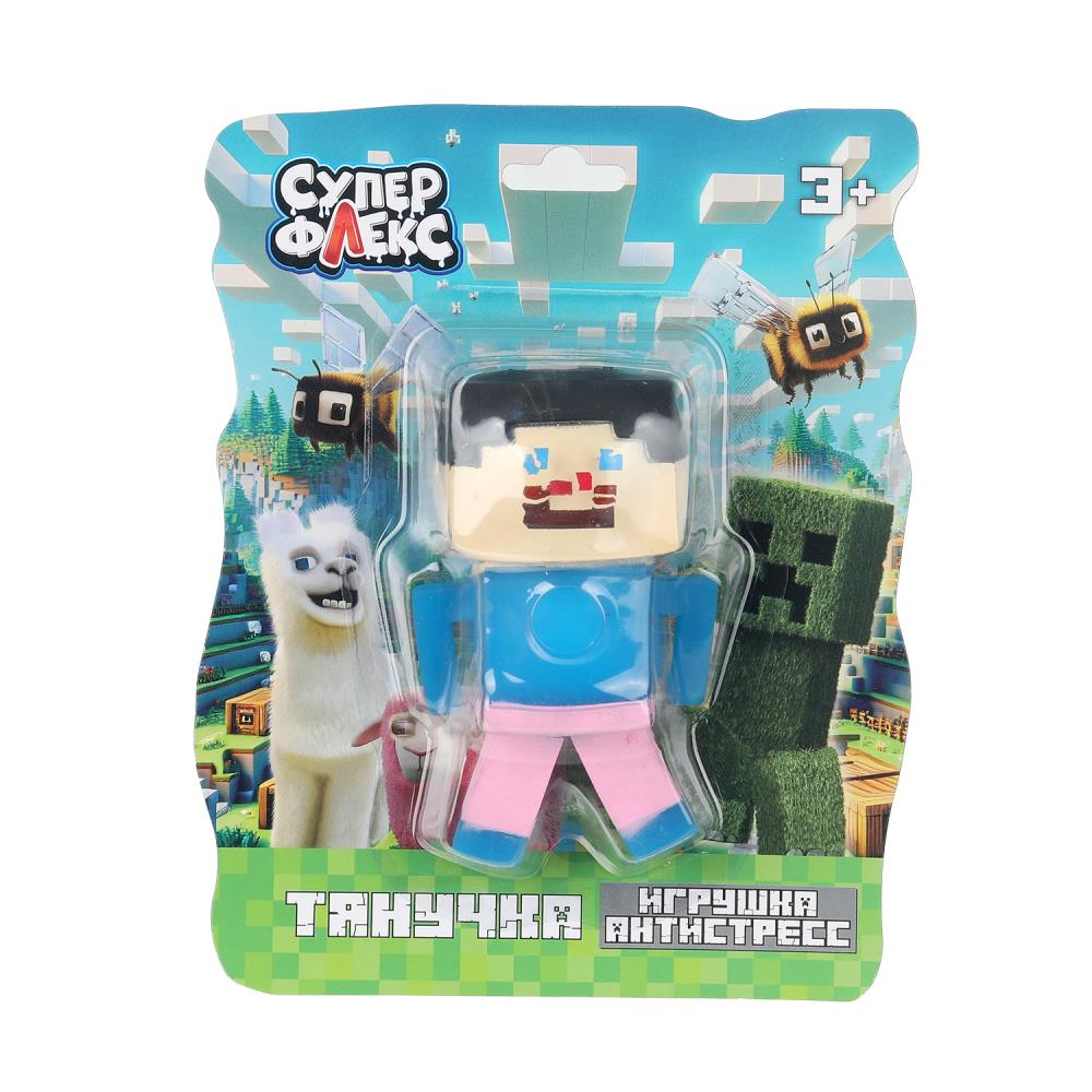 Игрушка антистресс тянучка - пипиксельный персонаж в синем свитере Играем Вместе YM-STMC01-RU