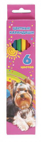 Карандаши цветные Hatber VK Мои лучшие друзья, 6 цветов BKc-06720
