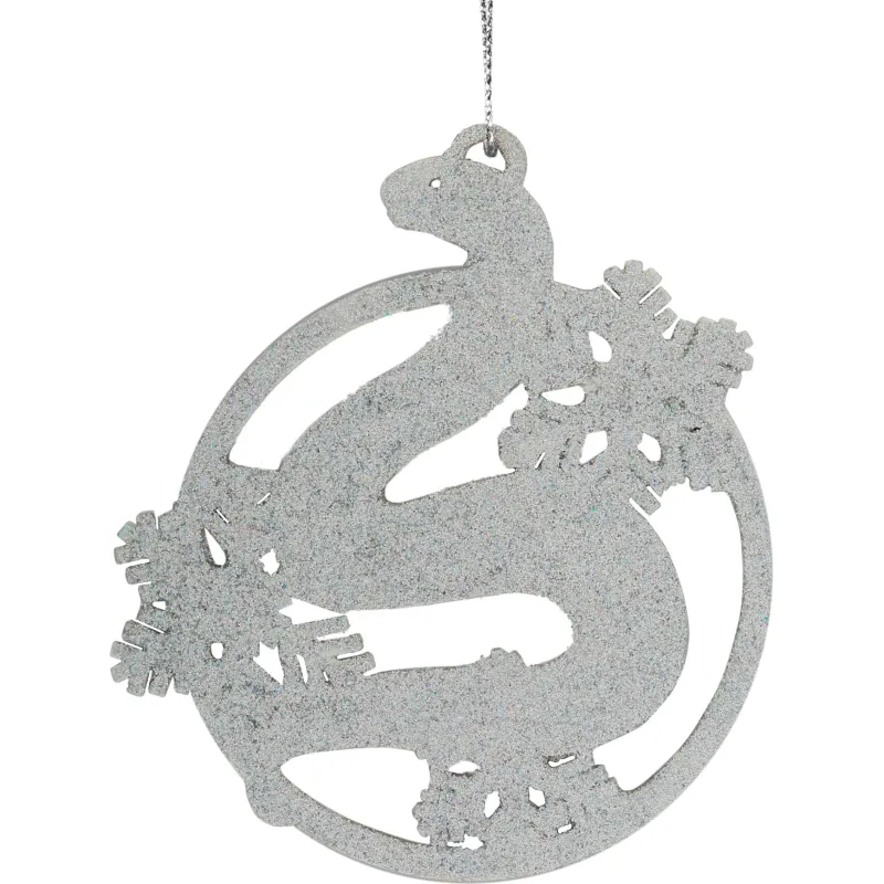 Игрушка НГ подвесная Голографическая змея из ХДФ 8,5х8х0,3 см,92123 Время Чудес 2118902