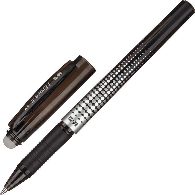 Ручка гелевая стираемая M&G iErase II шар0,7 лин 0,5мм черн AKP61173110700H 1744252