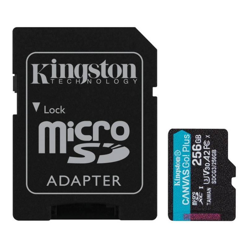 Карта памяти Kingston Canvas Go! Plus microSDXC UHS-I Cl10 +ад, SDCG3/256Gb 1179772