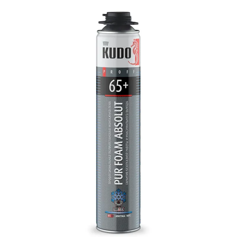 Пена монтажная проф Kudo Absolut Proff 65+ Arktica, зимняя, 1000 мл 54409 1500737