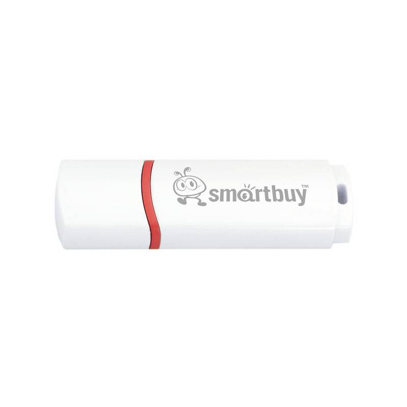 Флеш-память SmartBuy Crown 64 Gb USB 2.0 белая SB64GBCRW-W 896123