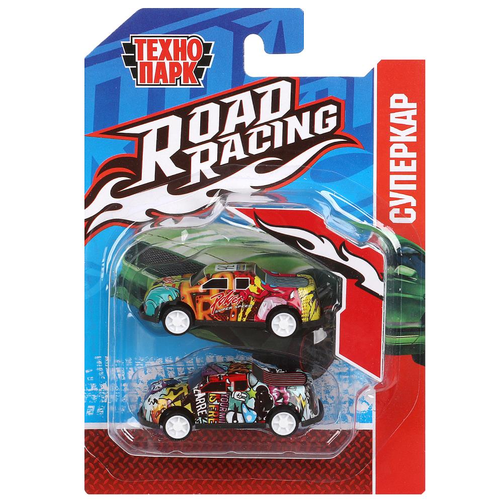 Машина Роад Рейсинг, набор 7,5 см, 2 шт, металл (в асс.) Технопарк RR-SET-0136-R