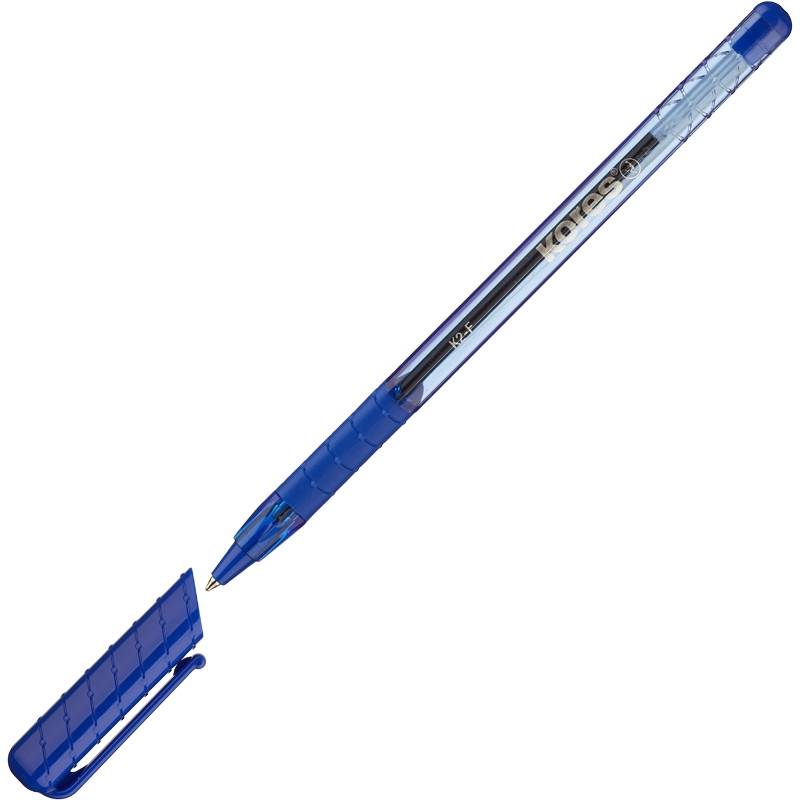 Ручка шариковая одноразовая Kores K2 синяя (толщина линии 0.5 мм) 369794