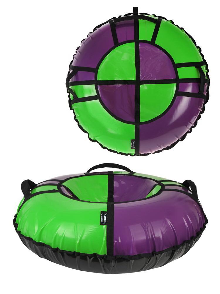 Тюбинг X-Match Sport фиолетовый-зеленый 110см во7066-3