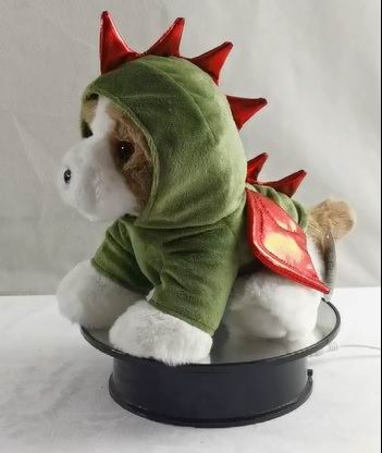 Мягкая игрушка Abtoys Модные питомцы. Собачка в зеленом костюме Дракончика, 32см M4840