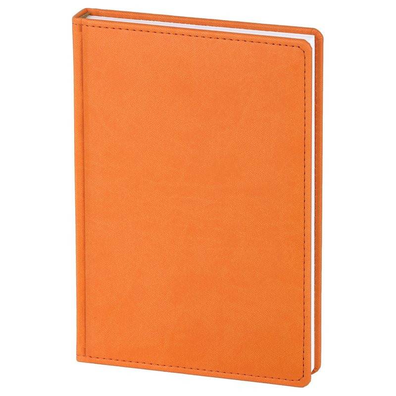 Ежедневник недатир. Attache Сиам искусс. кожа А5 176 л. оранжевый (143x210 мм) 209633