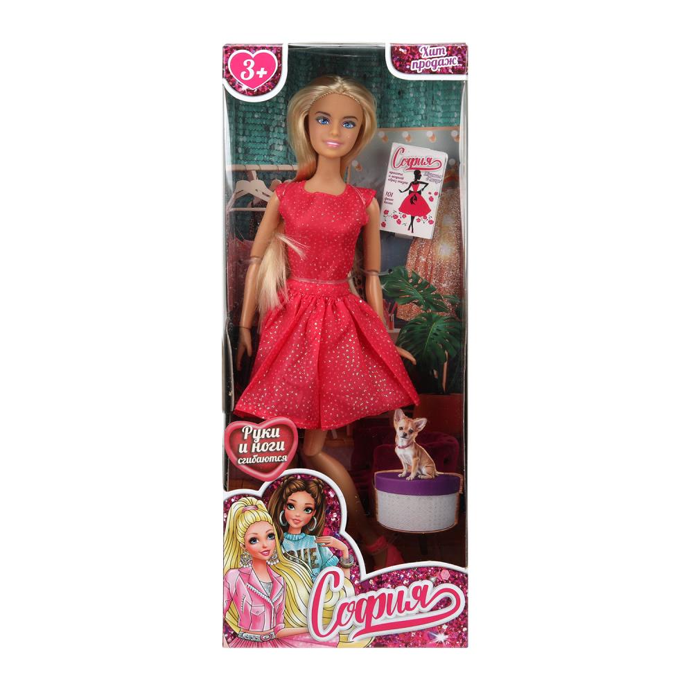 Кукла 29 см. София в коротком платье, руки и ноги сгибаются Карапуз 66001-C83-S-BB