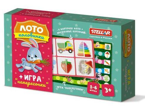 Лото "Половинки"+ игра "Наперегонки" Stellar 00919