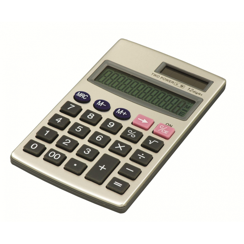 Калькулятор карманный Attache ATC-333-12P 12-ти разрядный серебристый 1277751