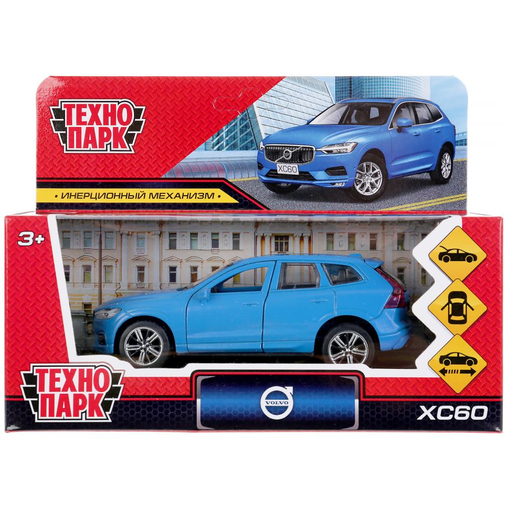 Машина металл Вольво XC60 R-Дезайн, матовый синий, 12 см. Технопарк XC60-12FIL-BU