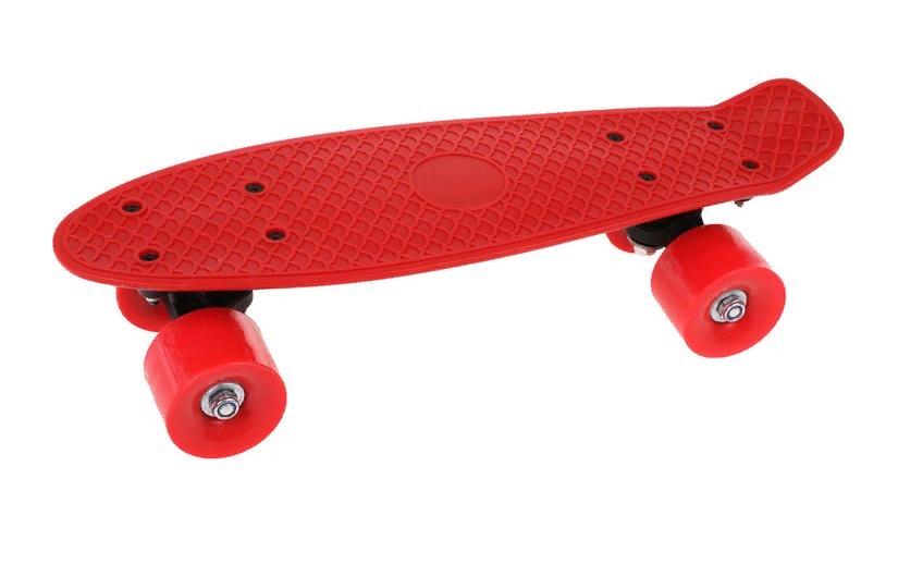 Скейтборд пластик 41x12 см, красный Наша Игрушка 636247