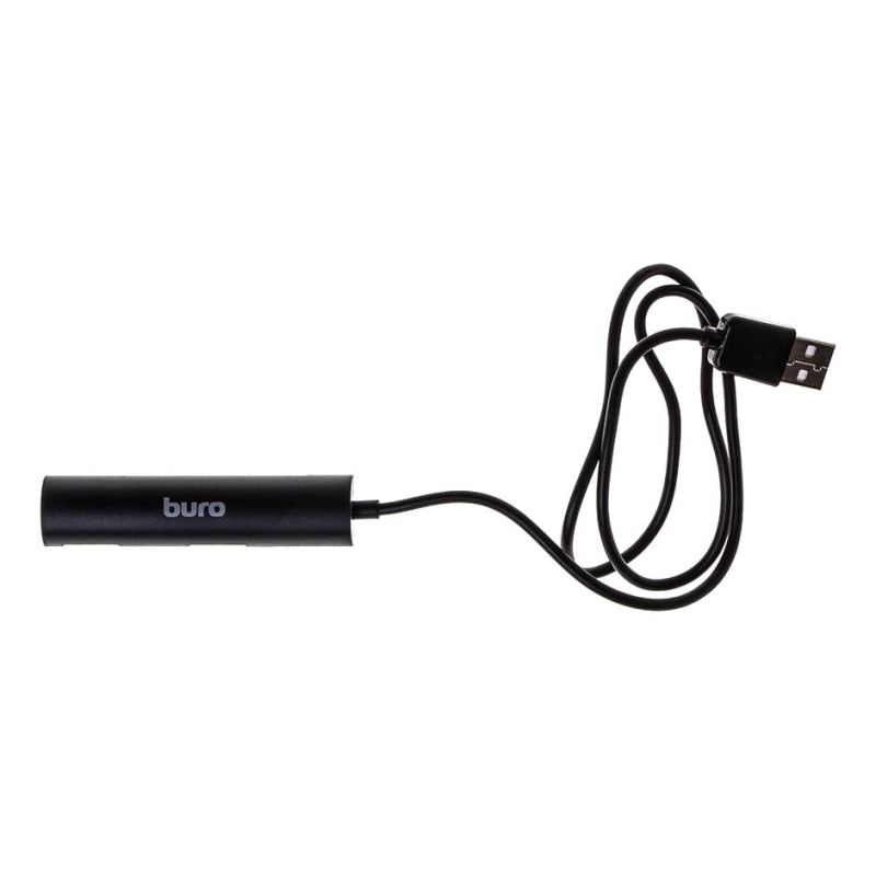 Разветвитель USB 2.0 Buro BU-HUB4-0.5R-U2.0 4порт. черный 1597905