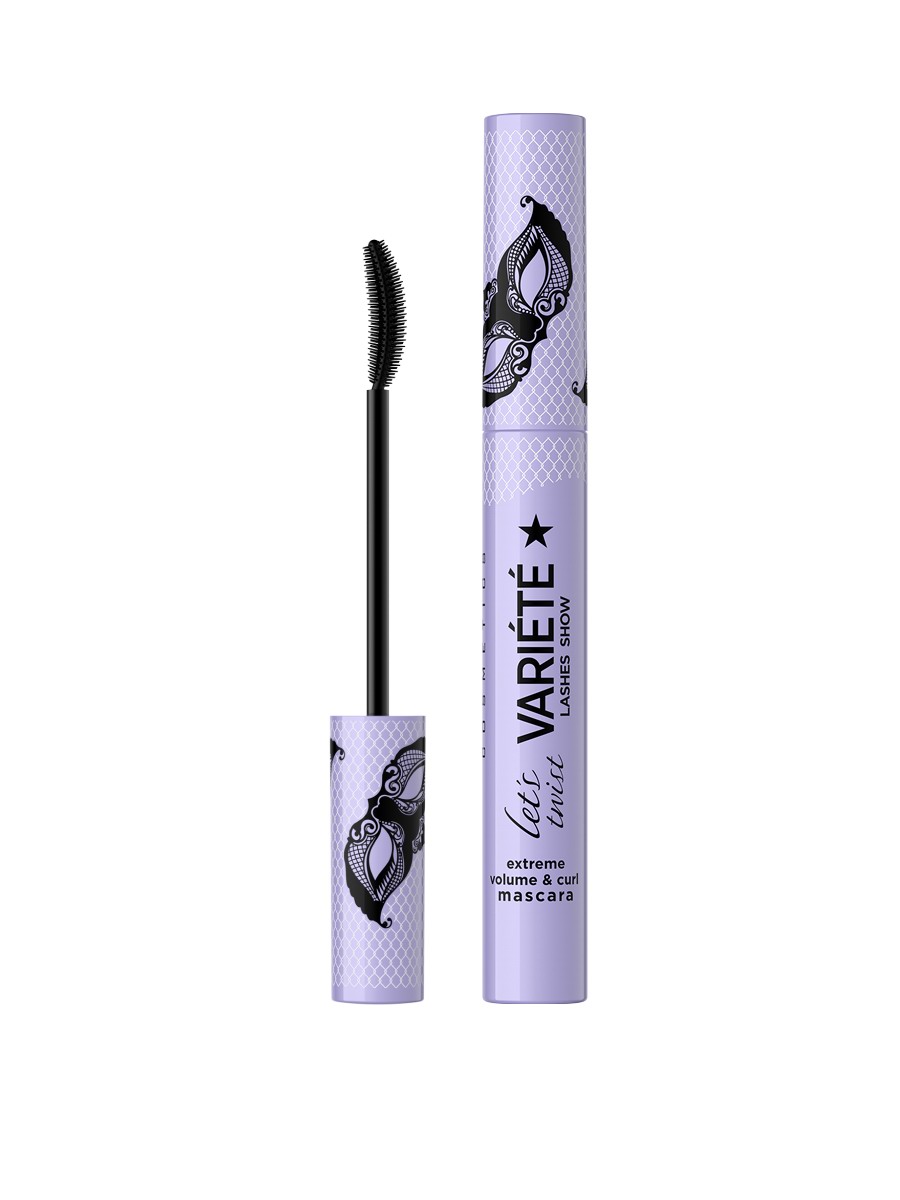 EVELINE Variete Let`S Twist Подкручивающая объемная тушь для ресниц Black, черная 10мл 5903416038757