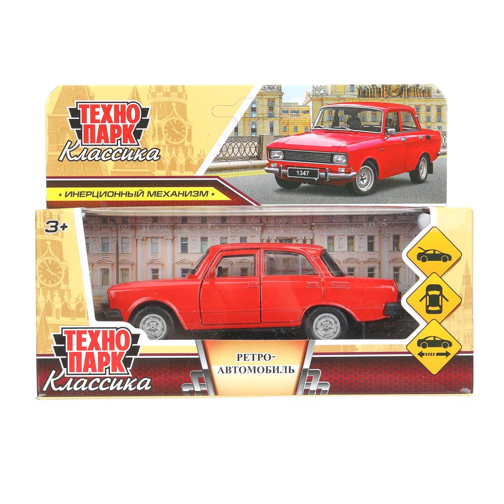 Машина металлическая ретро-модель, 12 см. инерция, красный 2140M-12-RD