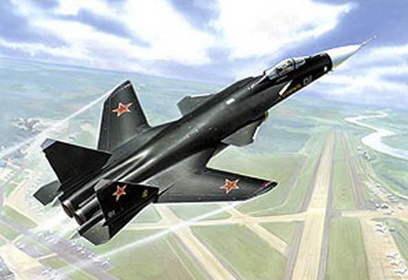 Самолет СУ-47 "Беркут" подарочная модель для сборки Звезда 7215П