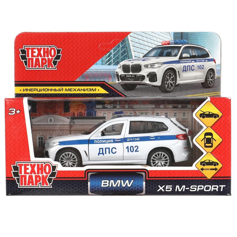 Машина металлическая Бмв X5 M-Sport Полиция, 12 см. Технопарк X5-12POL-WH