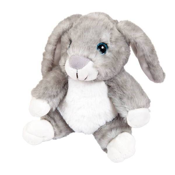 Мягкая игрушка Кролик серый, 17 см Abtoys M2065