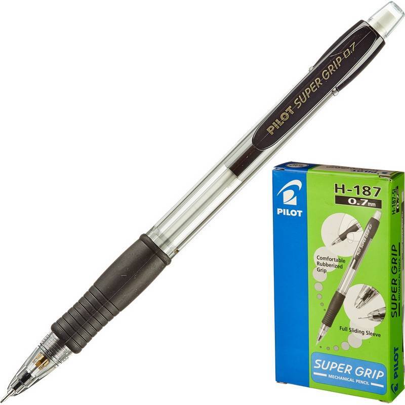 Карандаш механический Pilot H-187 0.7 мм черный H-187-B 97475