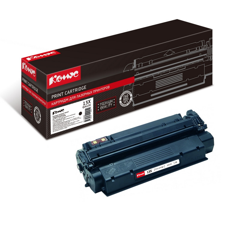 Картридж лазерный Комус 13X Q2613X чер. пов.емк. для HP LJ 1300 855809