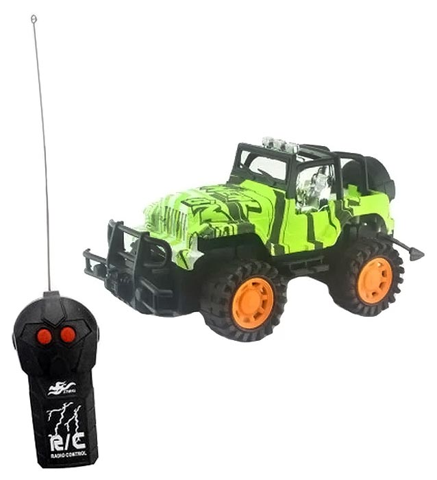 Машинка р/у 2CH 1:14, цвет зеленый Junfa 2806-16A