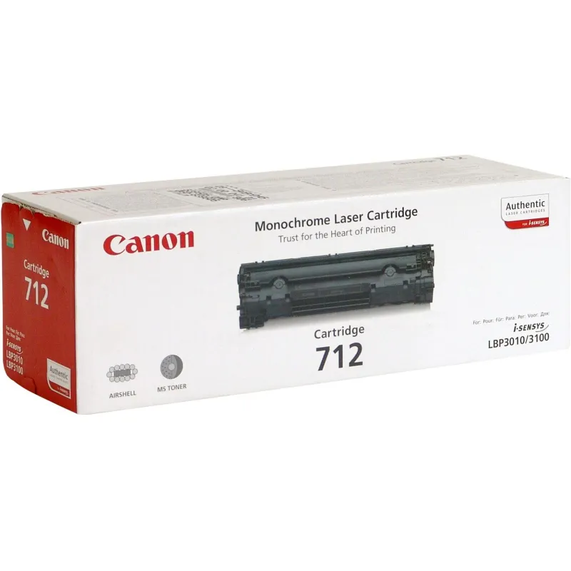 Картридж лазерный Canon Cartridge 712 (1870B002) чер. для LB3010/3100 134269