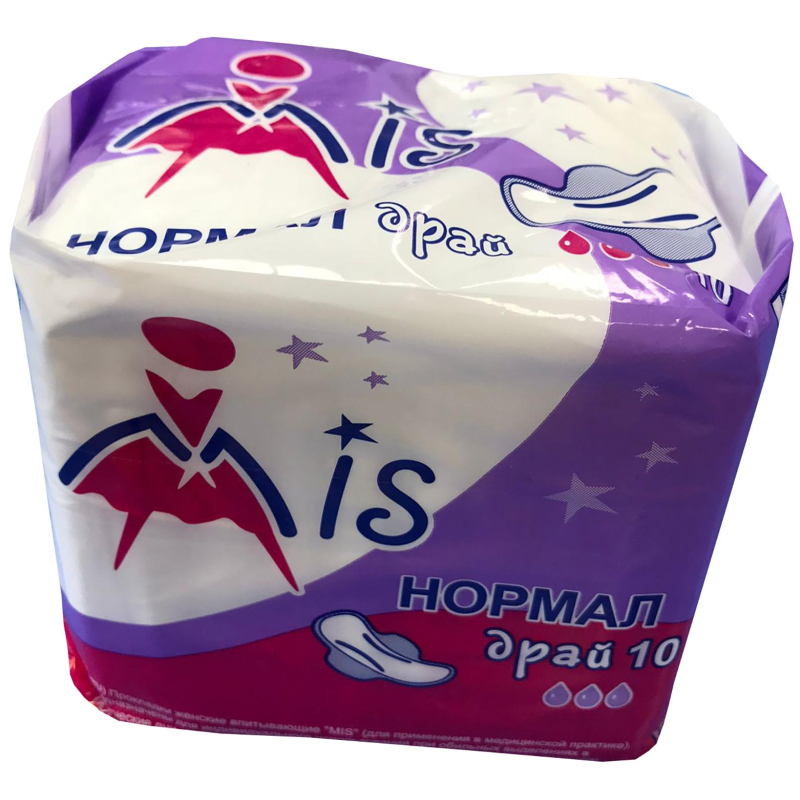 Прокладки женские МИС Нормал драй 3 капли 10шт/уп MIS 1952810 191