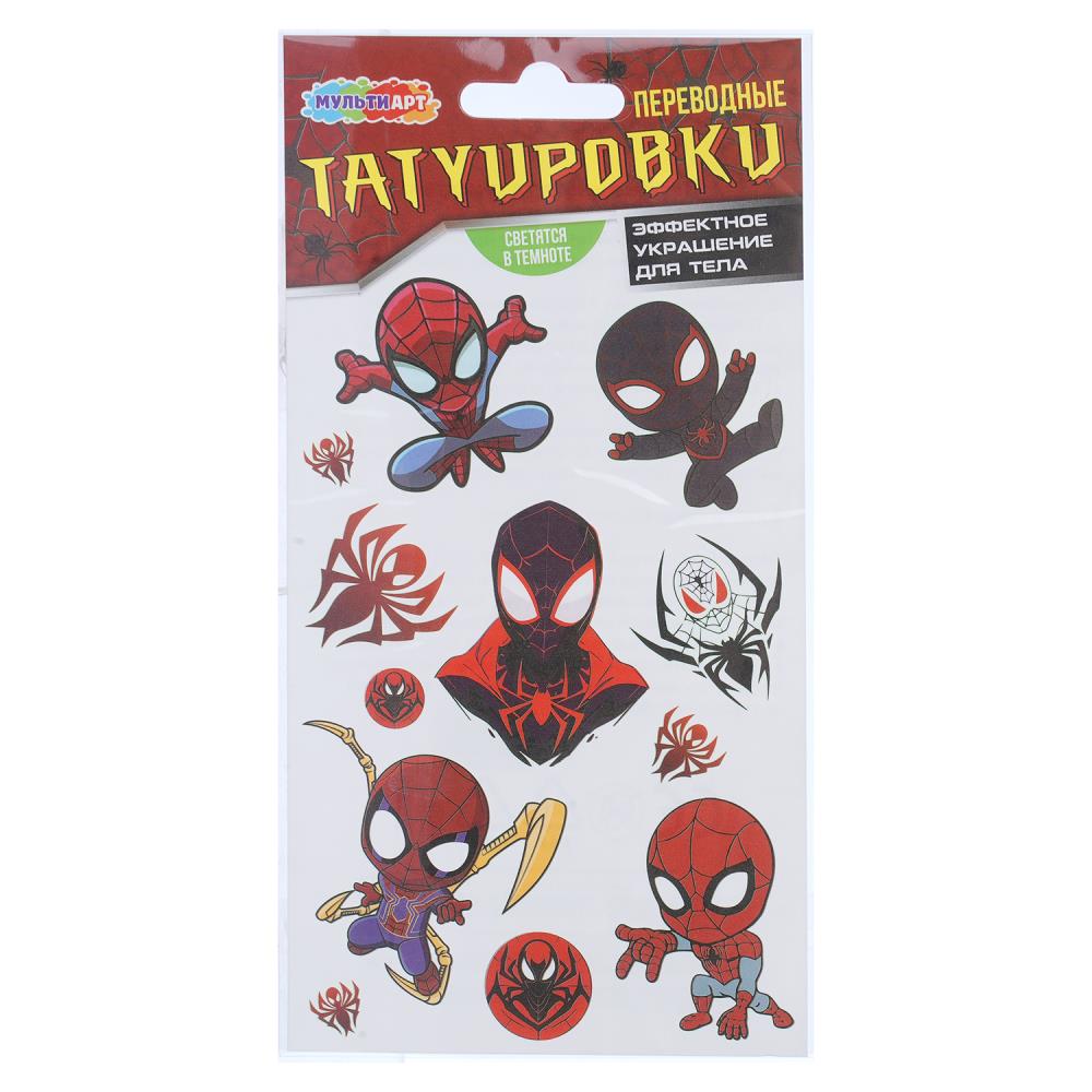 Тату светящиеся Спайди МультиАрт TATTOO-123230 (200)