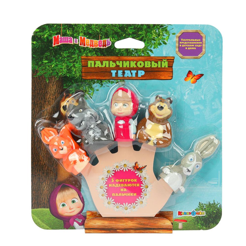 Игрушка пластизоль для купания "Маша и Медведь" пальчиковый театр Играем Вместе ST-FT1801 (24)