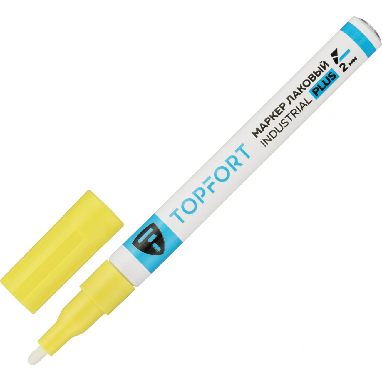 Маркер лаковый Topfort Industrial Plus 2 мм желтый 2096986