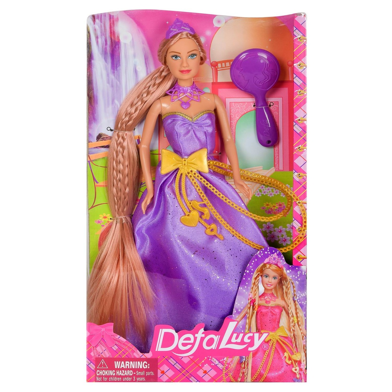 Кукла Defa Lucy Вечернее платье фиолетовое, 29 см 8195d/фиолетовое