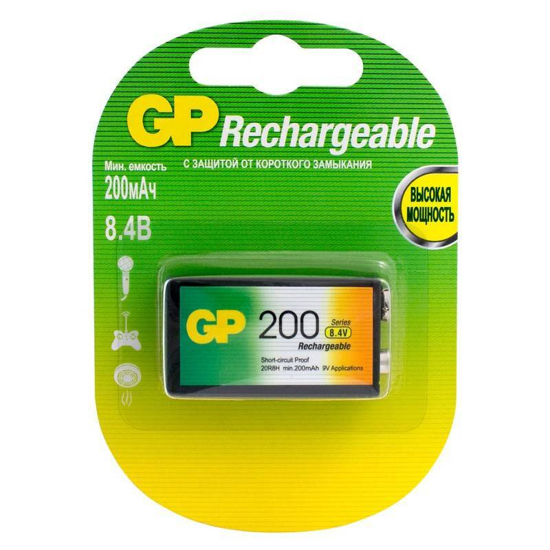 Батарейка gp 9v крона. Аккумулятор GP 20r8h. Аккумулятор GP r6 2500 BL 2/20/200. GP 20r8h 9v NIMH 200mah. Батарейка аккумуляторная крона 9v.