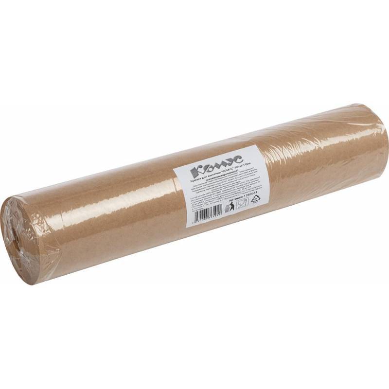 Бумага для выпечки 38смx100м коричневая, КОМУС, силиконизированная 1289941 400221