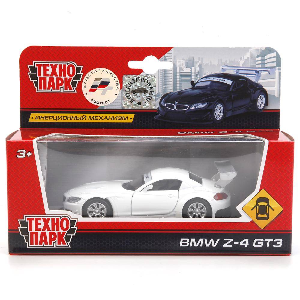 Машина металл инерционная Bmw Z-4 Gt3, 1:38, открываются двери Технопарк 67315