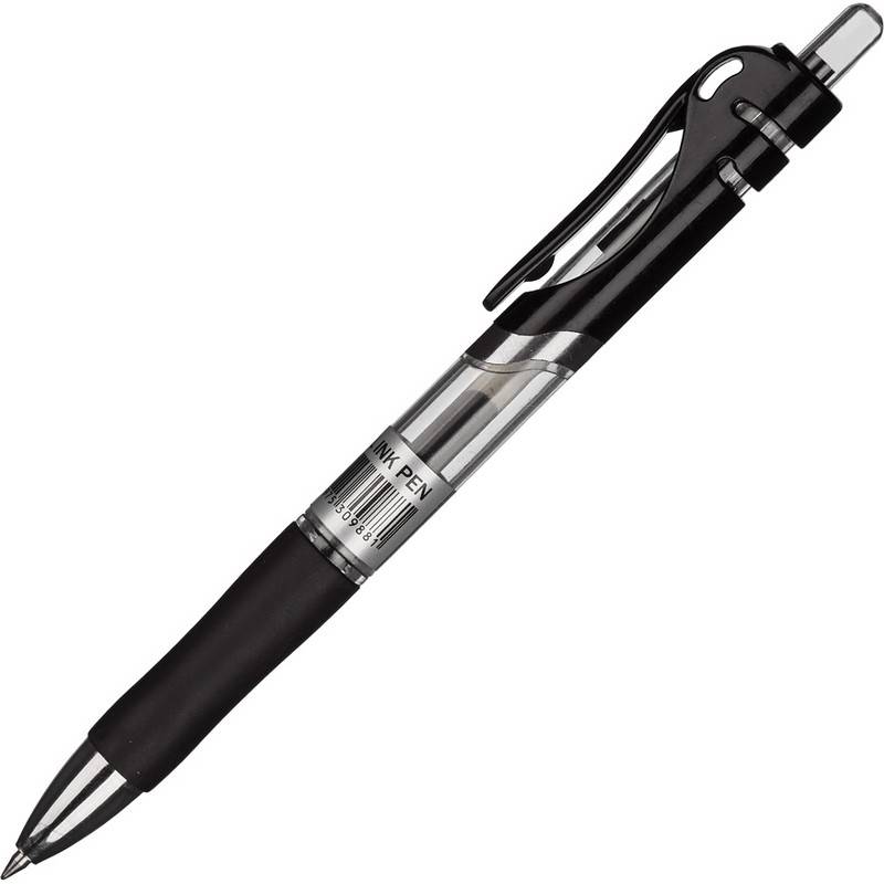 Ручка гелевая Attache Hammer черный стерж, автомат, 0,5мм 613149