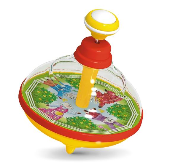 Развивающая игрушка STELLAR Юла Сказочная с музыкой, диаметр 12см 02105
