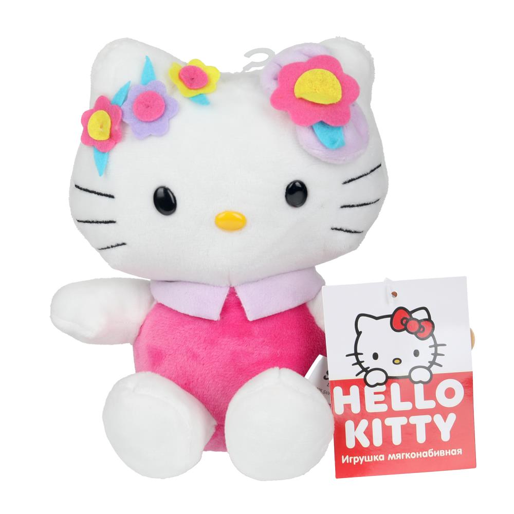 Игрушка мягкая "Хелло Китти" 17 см. с венком Мульти-пульти V125238HK-17NS-WOD