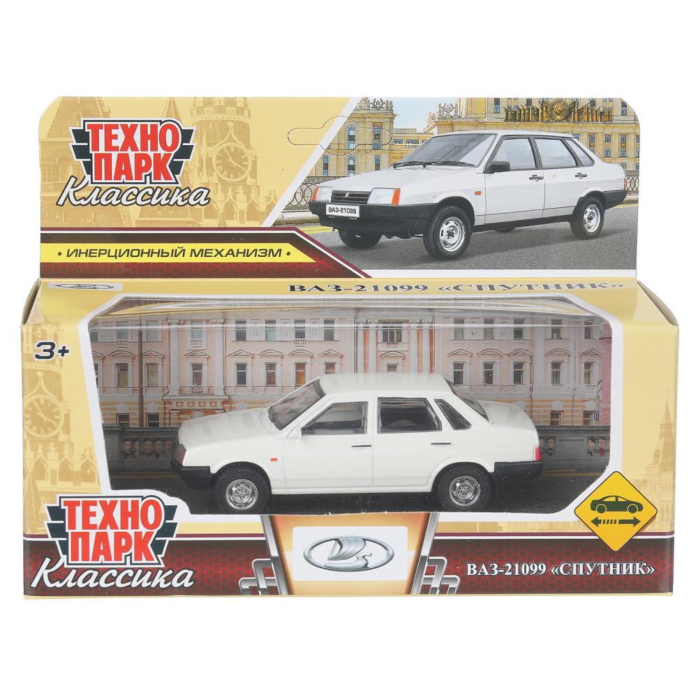 Машина металлическая Лада 21099, 10,5 см, белый, Технопарк 21099-11-WH
