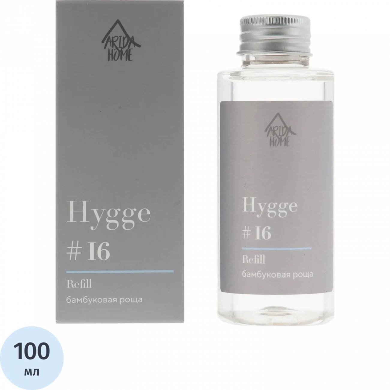 Наполнитель д/аромадиффузора Hygge 16 Бамбуковая роща 100 мл, АР 100-573 Arida Home 2231457