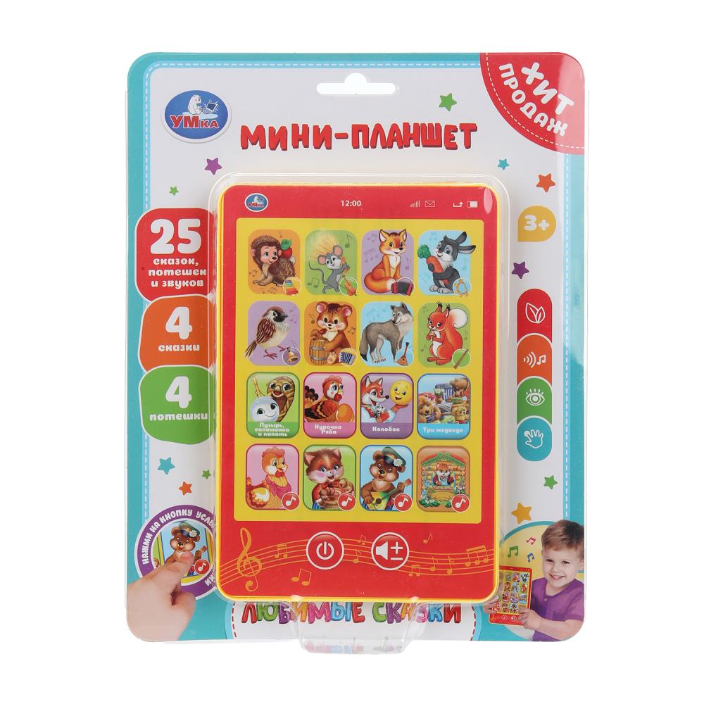 Обучающий мини-планшет 25 сказок, потешек и звуков УМка HT1117-R42