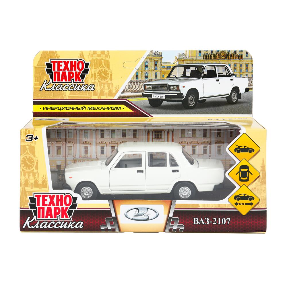 Машина металлическая Ваз-2107, 12 см. белый, Технопарк 2107-12-WH (72)