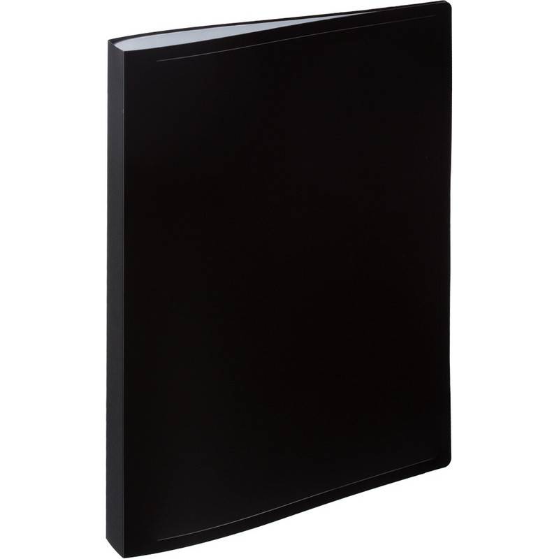 Папка файловая на 40 файлов Attache A4 25 мм черная (толщина обложки 0.4 мм) 710155