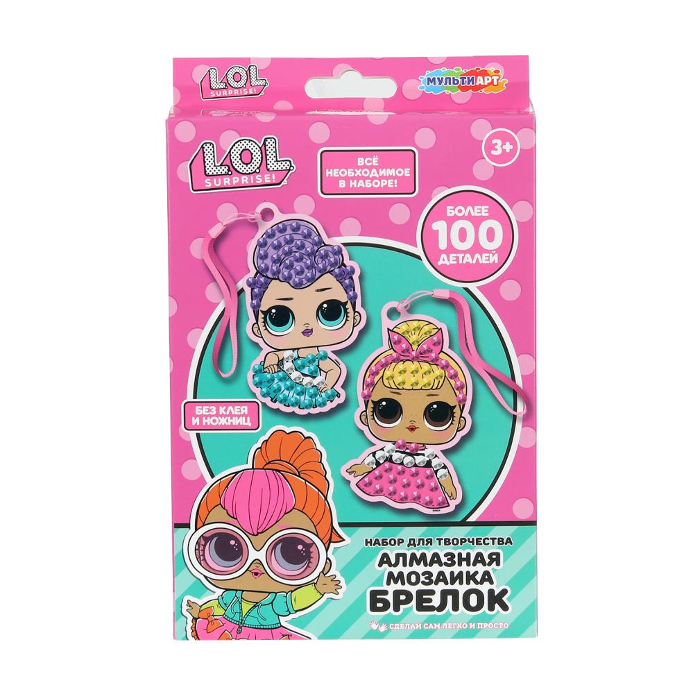 Брелоки алмазной мозаикой "Лол" MultiArt DIAMONDLOL-128655