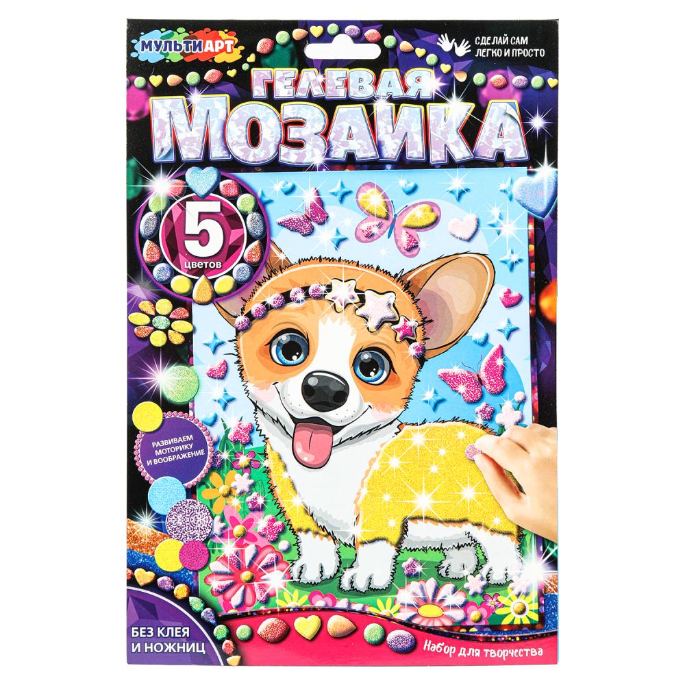 Гелевая мозаика 17х23 см. "Корги" MultiArt GEL-CORG (100)