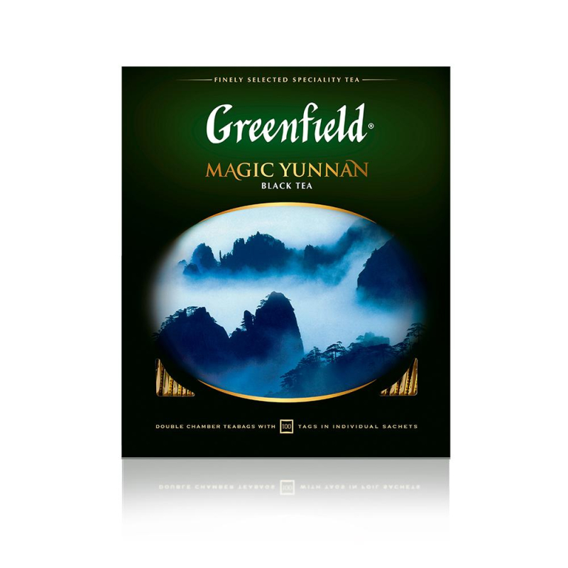 Чай Greenfield Magic Yunnan черн.фольгир 100 пак/уп, 0583-09 809744